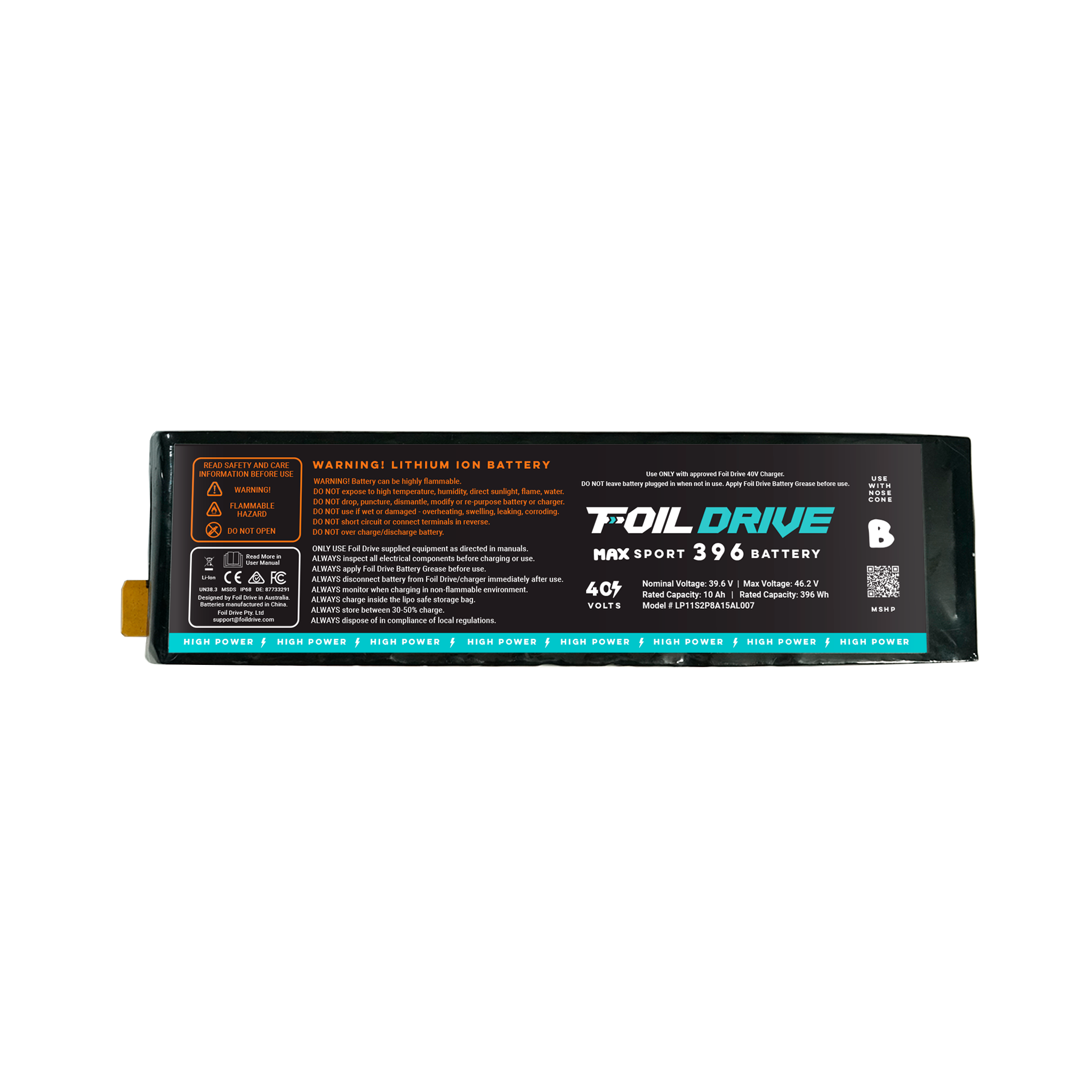 Foil Drive MAX Sport 396 Battery